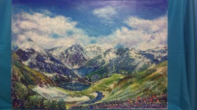 Домой на крыльях, 100x150см, масло, холст Домой на крыльях, 100x150см, масло, холст